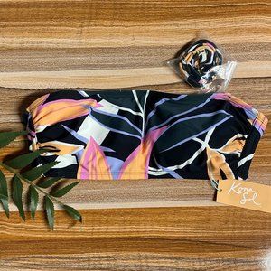 NWT Kona Sol Bikini Top with Removable Strap